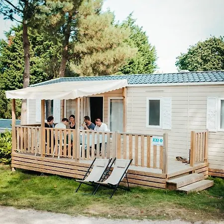 Mobil Home Xxl 4 Chambres - Camping Les Jardins Du Morbihan Monterblanc Buitenkant foto